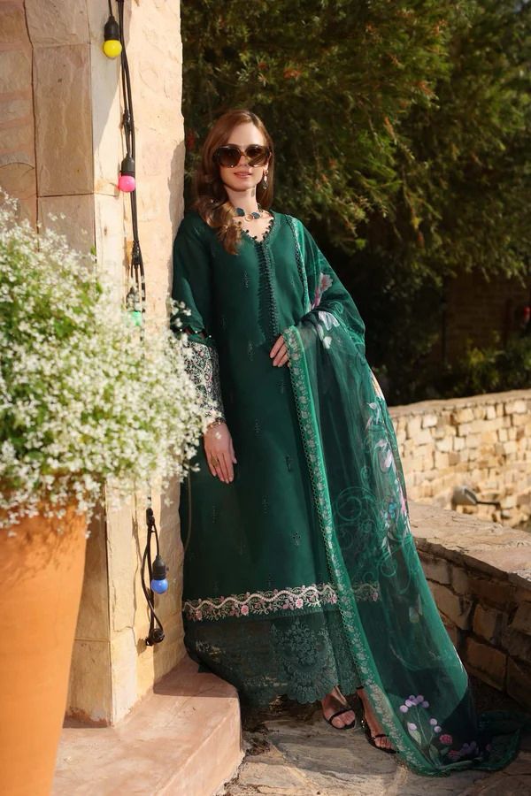 3 Piece Stitched Chikankari Suit - Ready To Wear