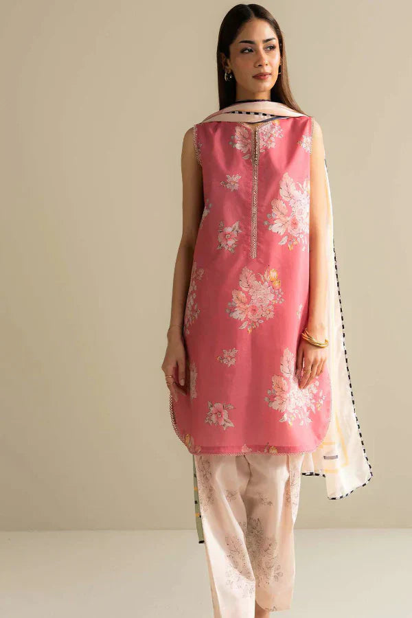 3 Piece Stitched Designer Suit - Ready To Wear